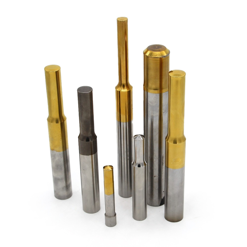 Υψηλής αντοχής επίστρωση TiN ακρίβεια HSS Stamping Punch Pin OEM Design Screw Die Parts