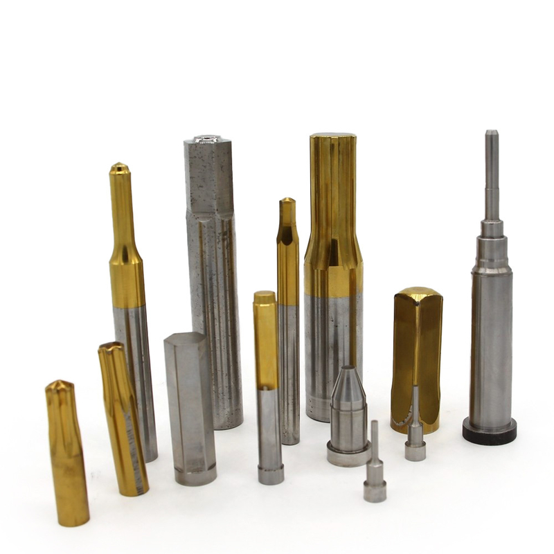 Υψηλής αντοχής επίστρωση TiN ακρίβεια HSS Stamping Punch Pin OEM Design Screw Die Parts