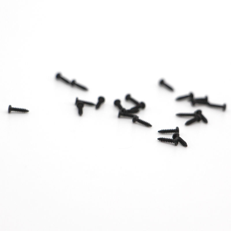 M0.5-M3 Ατσάλι άνθρακα Μαύρο οξείδιο Μικρο επίπεδες βίδες για μηχανοκίνητα κινητήρα