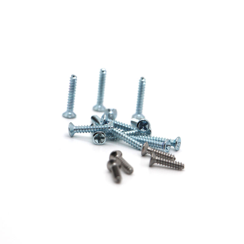 Προσαρμοσμένη εξυπηρέτηση Ατσάλι Countersunk Head Cross Recessed Machine Screws Χρήση για το περιβάλλον M0.5-M3